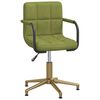 vidaXL Cadeira de jantar girat&oacute;rias 4 pcs veludo verde-claro