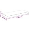 vidaXL Prateleiras de parede suspensas 4 pcs 60x23,5x3,8cm MDF branco