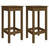 vidaXL Cadeiras de bar 2 pcs 40x40x78 cm pinho maci&ccedil;o castanho mel