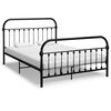 vidaXL Estrutura de cama metal 160x200 cm preto