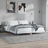 vidaXL Estrutura de cama 200x200 cm derivados madeira branco brilhante
