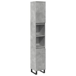 vidaXL Arm&aacute;rio WC 30x30x190 cm derivados de madeira cinzento cimento