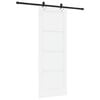 vidaXL Porta Deslizante Branco e Preto 78 x 211 cm