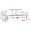 vidaXL Sof&aacute;-cama com gavetas 80x200 cm madeira de pinho maci&ccedil;a
