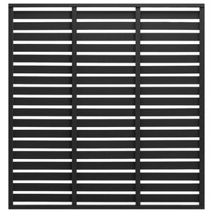 vidaXL Painel de veda&ccedil;&atilde;o 180x180 cm WPC preto