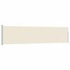 vidaXL Toldo lateral retr&aacute;til para p&aacute;tio 117x514 cm creme