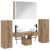 vidaXL Conjunto de M&oacute;veis para Banheiro 6 pcs Carvalho Arttisan