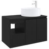 vidaXL Conjunto de M&oacute;veis para Banheiro 2 unid. Preto