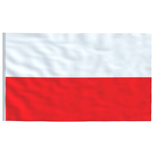 vidaXL Bandeira da Pol&oacute;nia 90x150 cm