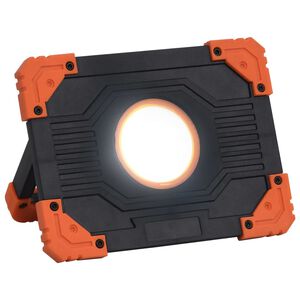 vidaXL Holofote port&aacute;til c/ ilumina&ccedil;&atilde;o LED 10 W ABS branco frio