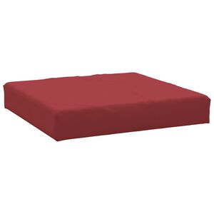 vidaXL Almofad&atilde;o p/ paletes tecido oxford vermelho tinto