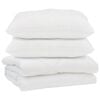 vidaXL Edred&atilde;o com travesseiro 3 pcs Branco Microfibra