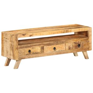 vidaXL M&oacute;vel de TV 110x30x40 cm madeira de mangueira maci&ccedil;a