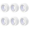 vidaXL Fitas de M&aacute;scara para Pintores 6 pcs Branco 50mm x 50m Papel