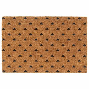 vidaXL Tapete de porta 40x60 cm fibra de coco tufada natural
