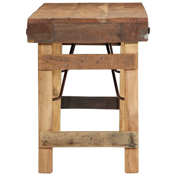 vidaXL banco Natural 110 x 35 x 46 cm Madeira Velha Recuperada