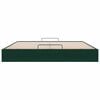 vidaXL Estrutura de cama otomana sem colch&atilde;o 180x200 cm verde escuro