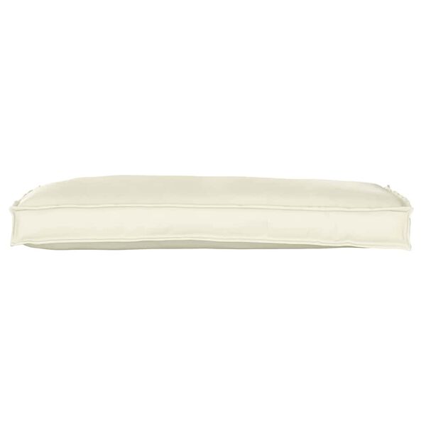 vidaXL Almofada Creme 100 x 40 x 8 cm Tecido Oxford
