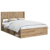 vidaXL Estrutura de Cama com Armazenamento e Cabeceira