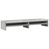 vidaXL Suporte monitor 100x24x16 cm derivados madeira cinzento cimento
