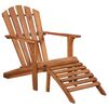 vidaXL Cadeira jardim Adirondack c/ apoio de p&eacute;s madeira ac&aacute;cia maci&ccedil;a