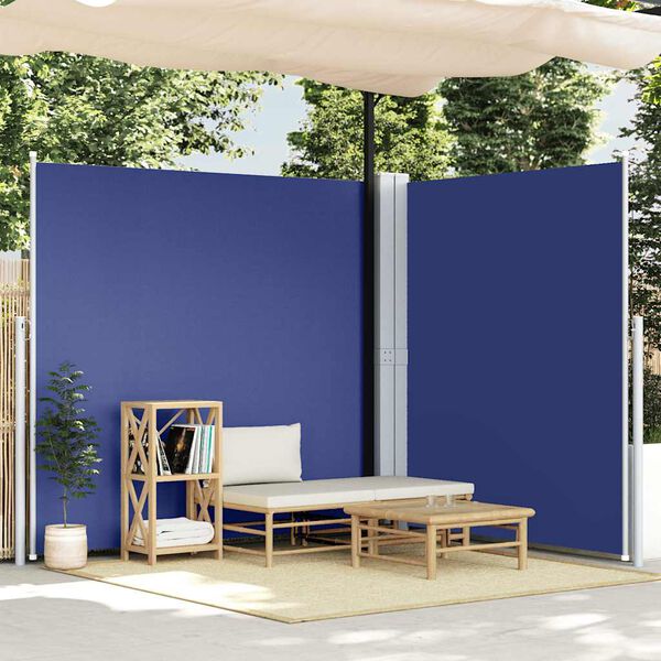 vidaXL Toldo lateral retr&aacute;til 220x600 cm azul