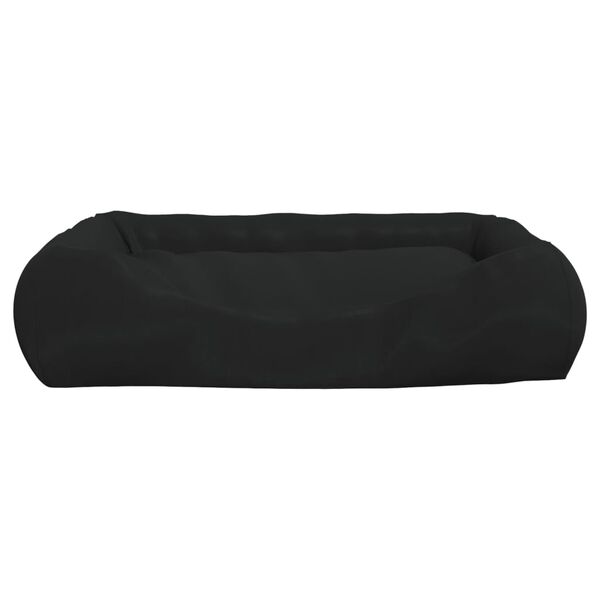 vidaXL Almofad&atilde;o p/ c&atilde;es com almofadas 75x58x18 cm oxford preto