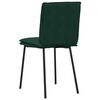 vidaXL Cadeiras de jantar 2 pcs veludo verde-escuro