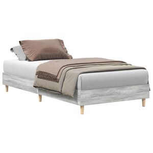 vidaXL Estrutura da Cama Cinza Sonoma 203 x 93 x 25 cm