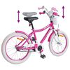 vidaXL Bicicleta Infantil 18 Polegadas para 5-7 anos Rosa