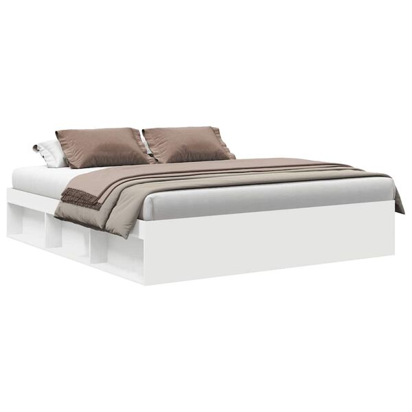 vidaXL Estrutura de cama 200x200 cm branco