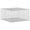 vidaXL Gabion com Arame de 3,5 mm e Malha de 5x5 cm 100x100x50 cm