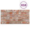 vidaXL Pain&eacute;is de parede 10 pcs Laranja 100 x 50 cm Espuma EPS