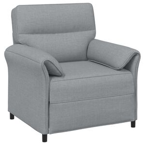 vidaXL Sof&aacute; de 1 lugar Cinzento-claro 88 x 83 x 95 cm Tecido