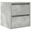 vidaXL Mesa de cabeceira de parede 38x34x40 cm cinza cimento