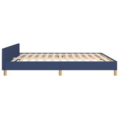 vidaXL Estrutura de cama 160x200 cm tecido azul