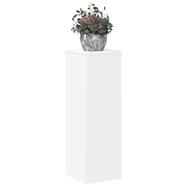 vidaXL Suporte para plantas 33x33x100 cm derivados de madeira branco