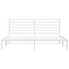 vidaXL Estrutura de cama com cabeceira 183x213 cm metal branco