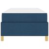 vidaXL Estrutura da Cama com colch&atilde;o Azul 90 x 190 cm tecido