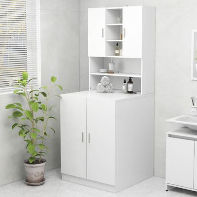 vidaXL Armário máquina de lavar 70,5x25,5x90 cm branco