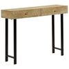 vidaXL Mesa consola madeira de mangueira maci&ccedil;a 102x30x79 cm