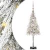 vidaXL &Aacute;rvore de Natal com 150 LEDs com suporte Branco 120 cm PE e A&ccedil;o