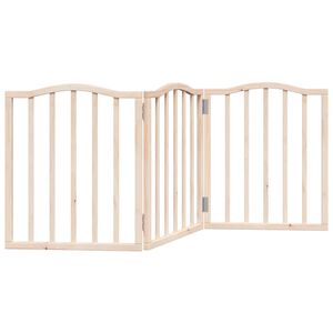 vidaXL Port&atilde;o para c&atilde;es dobr&aacute;vel 3 pain&eacute;is 150 cm madeira de &aacute;lamo