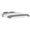 vidaXL Estrutura de cama 140x190 cm madeira de pinho maci&ccedil;a branco