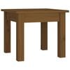 vidaXL Mesa de centro 35x35x30 cm pinho maci&ccedil;o castanho mel