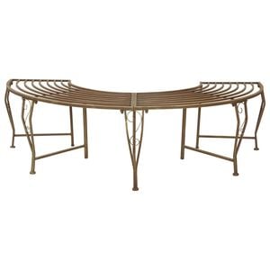 vidaXL Banco de &Aacute;rvore 4-N&uacute;mero de lugares 160 x 80 x 44 cm A&ccedil;o