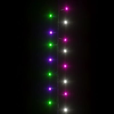 vidaXL Cordão de luzes compacto 2000 luzes LED 45m PVC pastel multicor