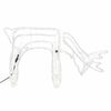vidaXL Figura de rena de Natal 73x31x45 cm branco quente