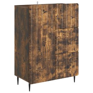 vidaXL Buffet Carvalho Fumado 66 x 34,5 x 91,5 cm Derivados de Madeira