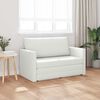 vidaXL Sof&aacute;-Cama 110cm Branco Couro Artificial